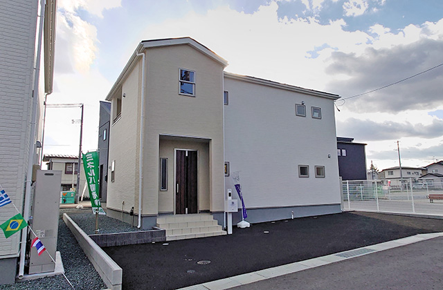 岩手の宅地分譲・建売分譲はミネルバ開発(株)/紫波・高水寺＿1号棟外観